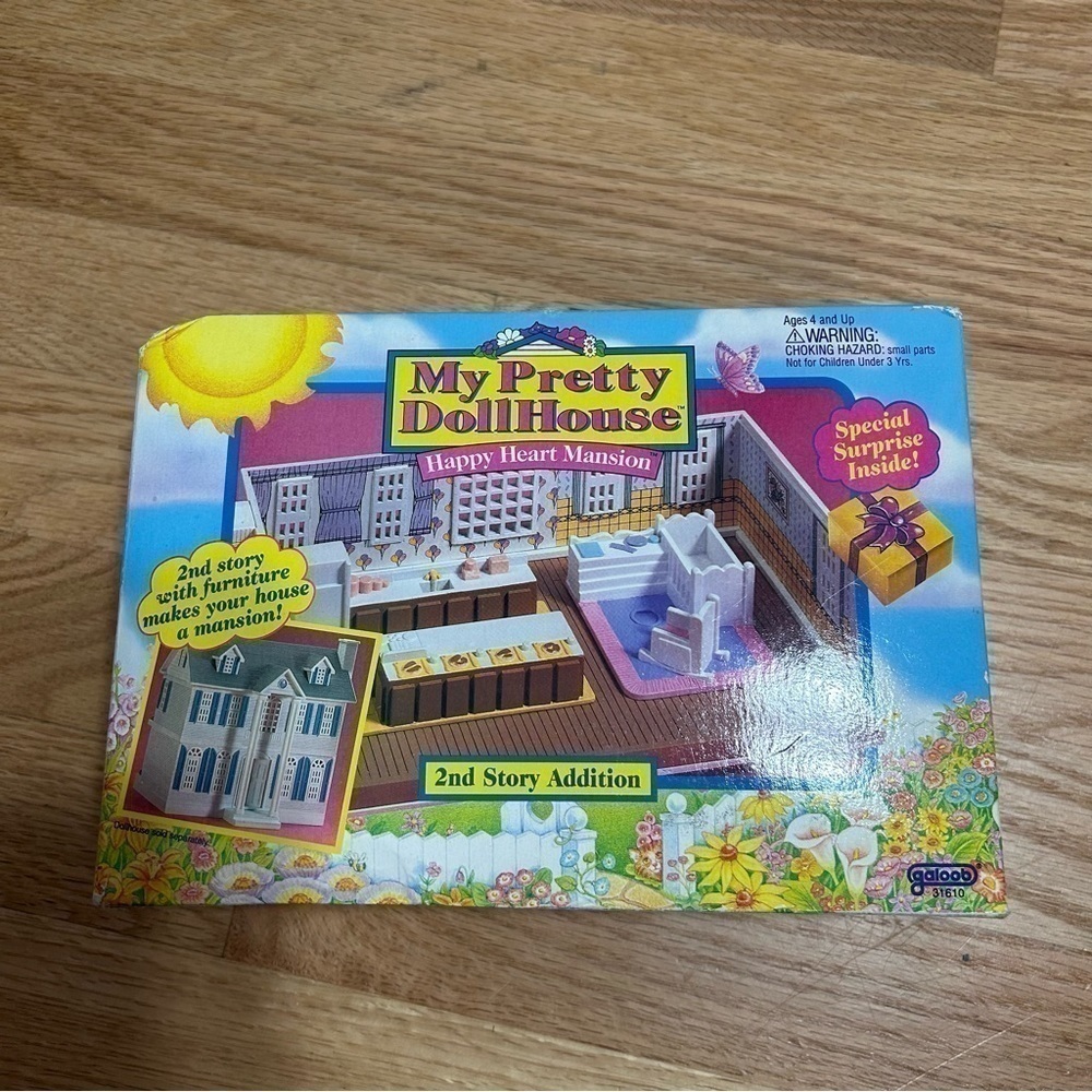 Vintage My Pretty Dollhouse Happy Heart Mansion 2nd Story Addition Room NEW